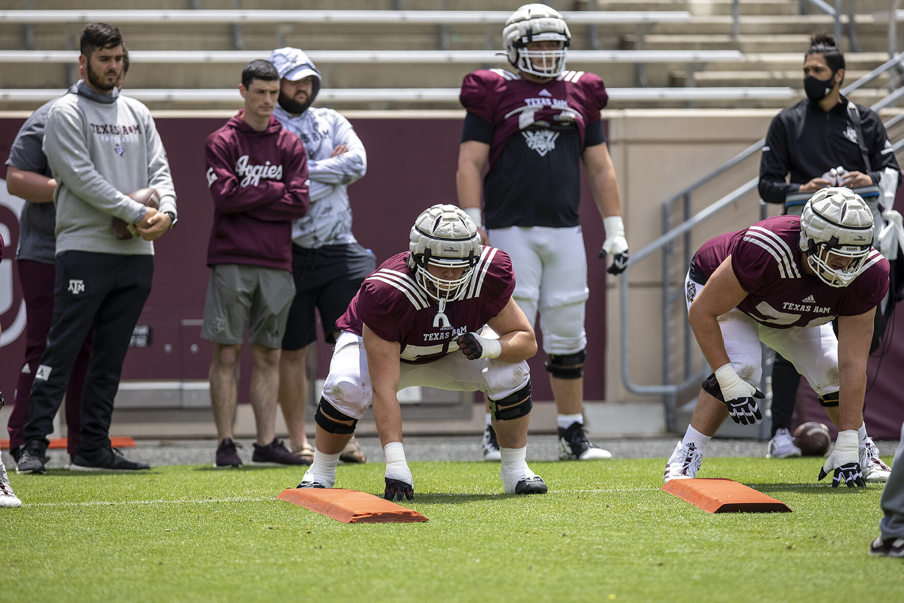 Spring football practice